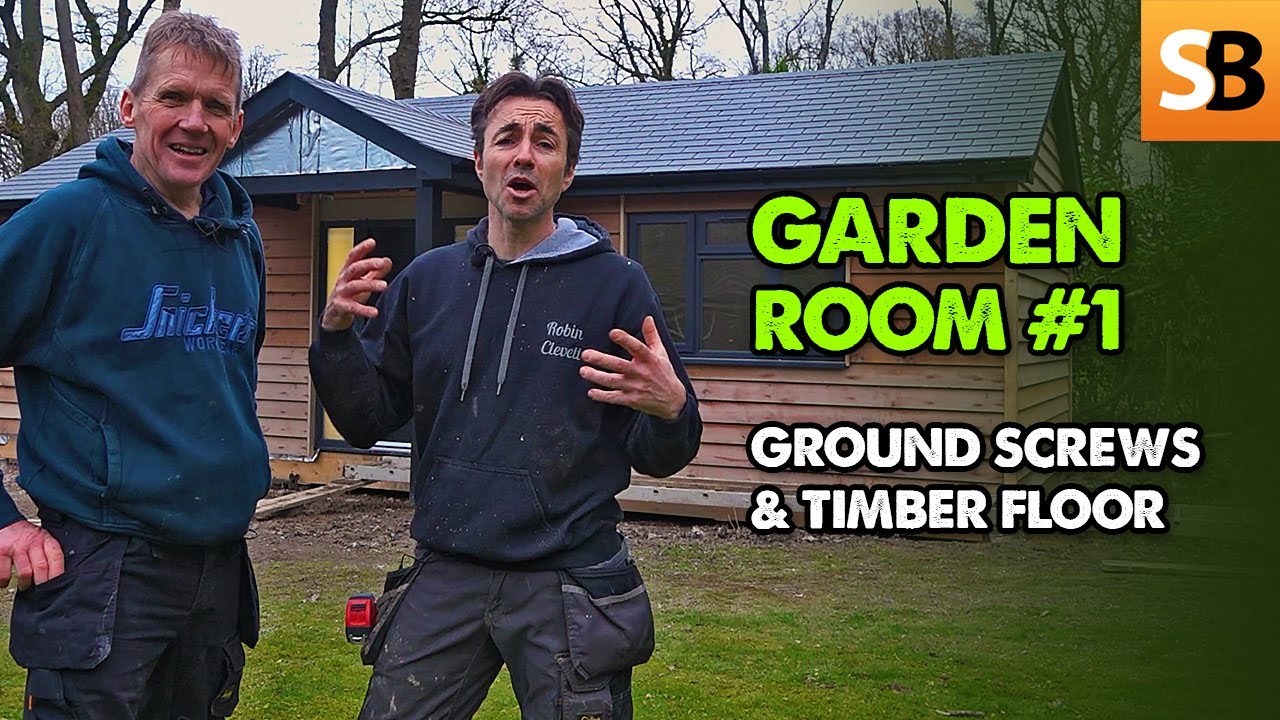 Ground Screws Timber Floor Garden Room 1 Youtube