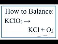 Balancing Chemical Equations