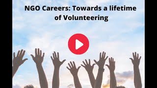 NGO Careers: Towards a lifetime of volunteering