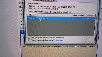 Phidgets LED 64 Advanced test 1 with A10 C MCP