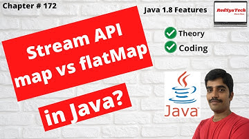 # 172 Stream map vs flatMap in Java with examples | Java 8 Stream map | Stream | java 8 | RedSysTech