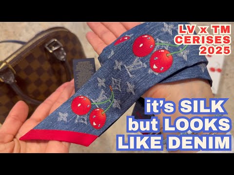 希少コラボ【LOUIS VUITTON x TM】Denim Cherry Scrunchy Denim 希少コラボ【LOUIS VUITTON x TM】Denim Cherry Scrunchy Denim