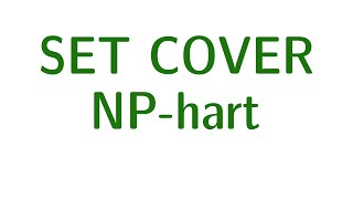 Komplexität #20 - SET-COVER ist NP-hart