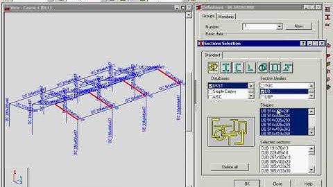 Autodesk Robot structural analysis - steel dim groups