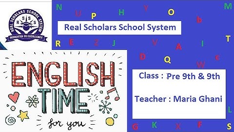 Class Pre-9th | English | Unit:3 Media & It