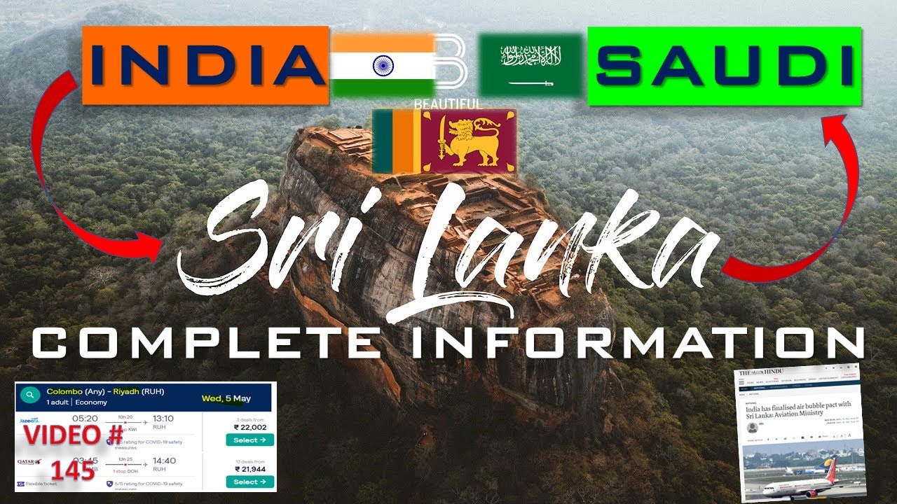 India to Saudi via SRI LANKA, Complete Information, Sri Lanka Visa Process, COVID regulations
