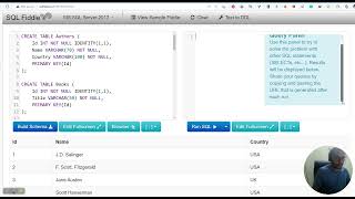 SQL query to get Book Titles and Author Names from Library Database.