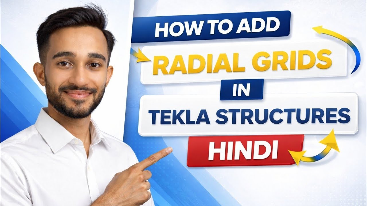 How to add Radial Grids in Tekla Structures | Hindi