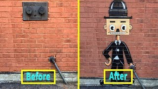 Most Creative Before and After Street Art Transformations