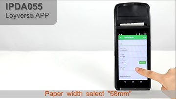 IPDA055 The Thermal printer with Loyverse Free POS APP(Android Handheld)