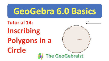 GeoGebra Tutorial 14: Inscribing a Regular Polygon in a Circle
