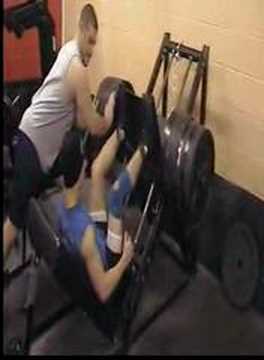 Paul and Jeremy Leg Press