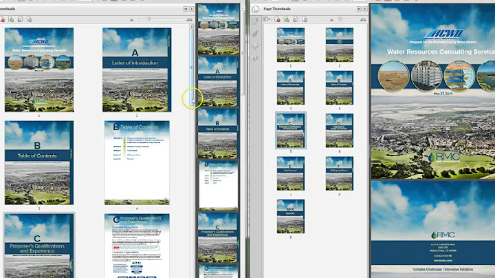 Adobe Acrobat XI: Insert, Rearrange or Delete Pages using Drag-n-Drop