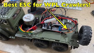 Best Brushed Motor ESC for WPL Size Crawlers and ESP32 Engine Sound Controller - RZ7886