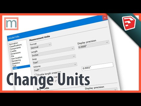 How to Change Units in SketchUp | Metric, Feet, Inches, Set Defaults, Precision, & Snapping