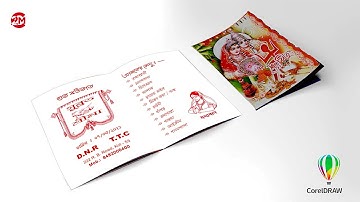 Menu card design for wedding | CorelDraw