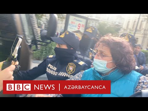 Bakıda AXCP üzvlərinin etiraz aksiyası