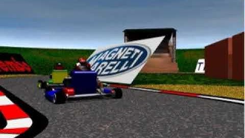 Swift 3D animation of a kart doing a lap