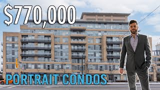 Touring inside an 1,125 SQ FT - 2 Bedroom, 2 Bathroom Condo at Portrait Condos