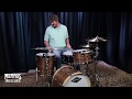 Craviotto custom shop walnut drum set with walnut inlay 201214  natural oil