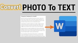 How to Convert Image to Word Document File - Fast & Free Method