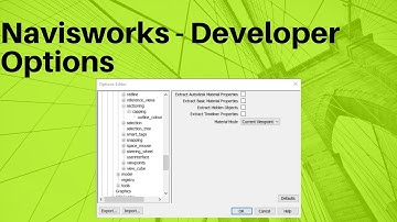 Navisworks | Developer Options | Coordination