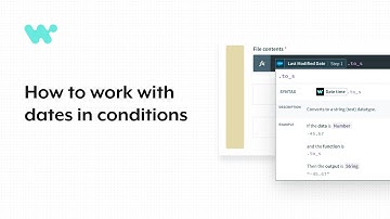 How to work with dates in conditions
