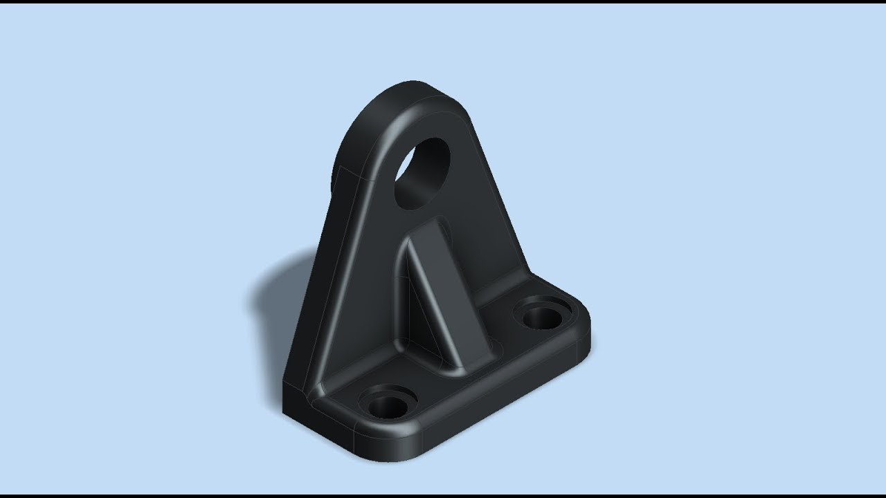 AUTODESK INVENTOR WHEEL ASSEMBLY: BRACKET