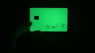 Cash app card really glows in the dark