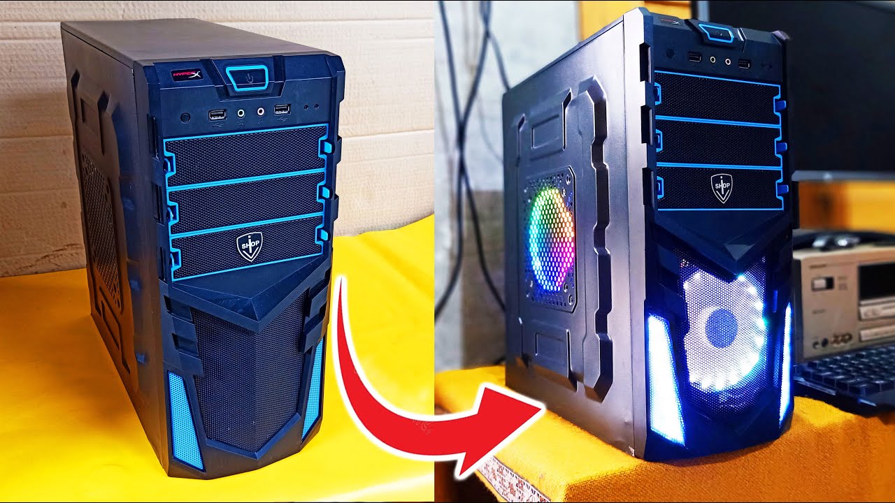 How to Convert Simple Casing Into RGB Gaming Case || Custom Modded Casing || by Selftech Projects