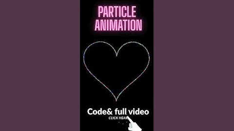 Build insane love particle animation html css and js #webdevelopment