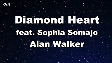 Diamond Heart feat. Sophia Somajo - Alan Walker Karaoke 【No Guide Melody】 Instrumental