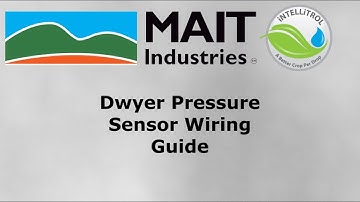 Dwyer Pressure Sensor Wiring Guide