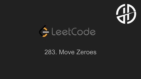283. Move Zeroes (LeetCode)