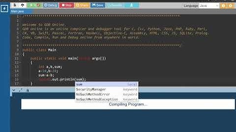 Online Java Compiler