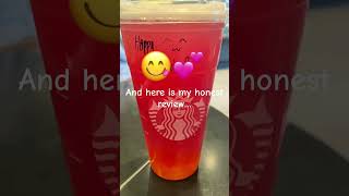 My honest review on the new Starbucks tropical butterfly lemonade refresher! #fyp #starbucks #new