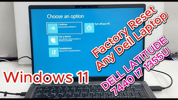 Factory Reset Any Dell Laptop Windows 11 | Factory Reset Factory Reset Dell Latitude 7440