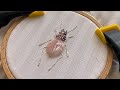 Hand Embroidery Beetle | Вышивка Жук