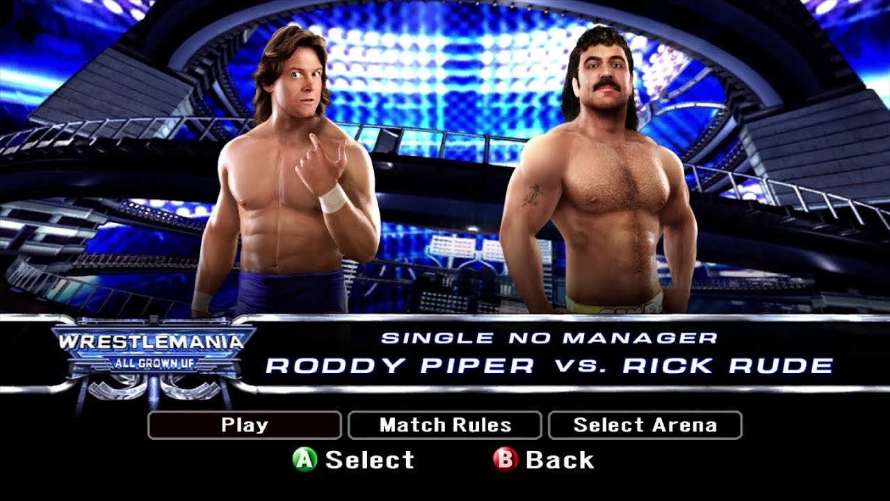 Rick Rude Vs Roddy Piper WWE SmackDown vs. Raw 2008 - Roddy Piper vs. Rick Rude - YouTube
