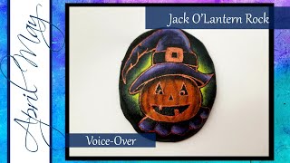 Painting Tutorial #42: How to paint a Jack OLantern rock | Rock Painting