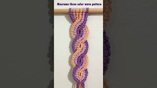 Three-Color Macrame Wave Pattern Tutorial | Easy & Elegant DIY Wall Hanging Design