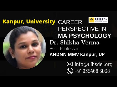 Psychology @ Kanpur University By Dr Shikha Verma, Asst.Prof.ANDNN Mahavidyalay, Kanpur University