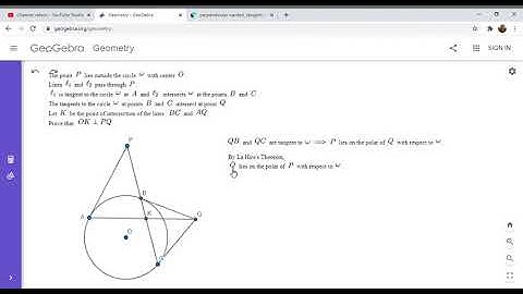 Olympiad Geometry Problem #69: Tangents, Secant, Perpendicular