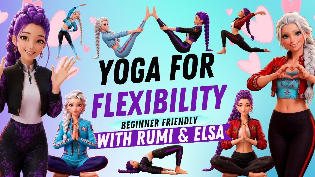 Best Friend Yoga for Full Body Relax | Calm & Easy Partner Yoga | RUMI & ELSA Yoga for Flexibility!