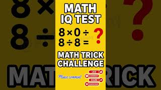 Math IQ Test 99% Fail in 10 Seconds | Can You Solve This? #mathiqtest