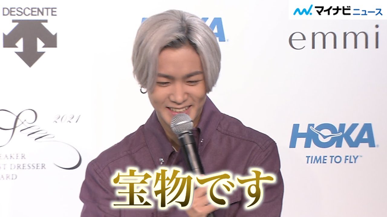 川村壱馬、母から誕生日に貰ったスニーカー「宝物」はにかみながら