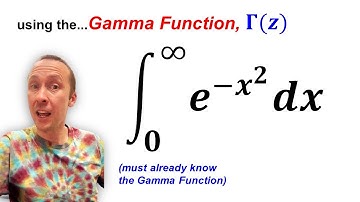 Integral of e^-x^2 using the Gamma function 💪