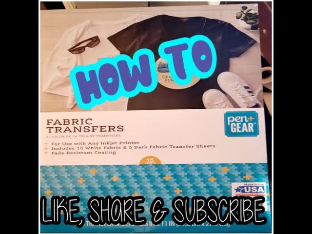 How to Use Heat Transfer Paper for Dark Fabric. [Using Inkjet