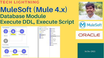 MuleSoft Database Module - Execute DDL - Execute Scripts - Demo in Mule4 - Oracle Database