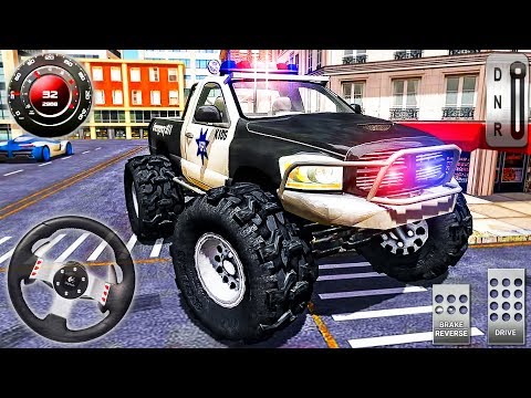 Police 4x4 Monster Truck Stunts Driver Simulator 3D - Android GamePlay